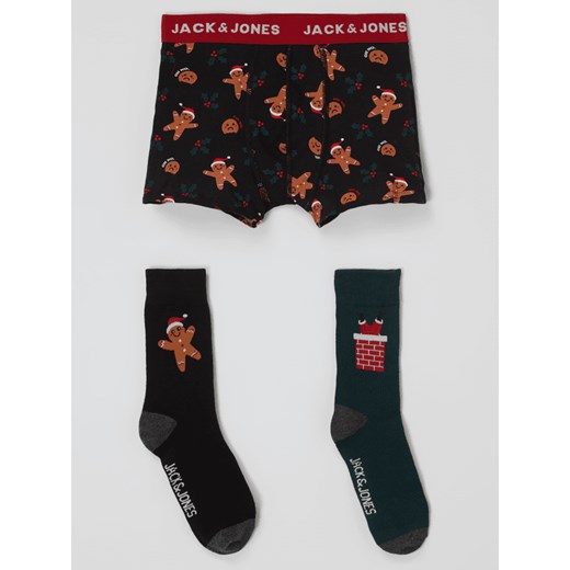 Obcisłe bokserki i skarpety w zestawie model ‘Vixen’ Jack & Jones 176 Peek&Cloppenburg
