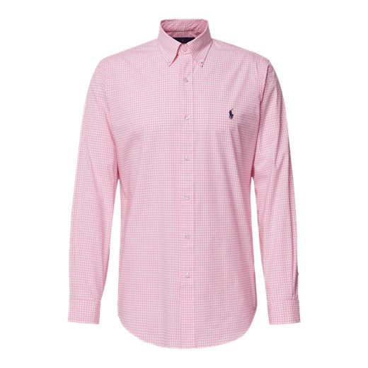 Koszula męska Polo Ralph Lauren różowa z kołnierzykiem button down 