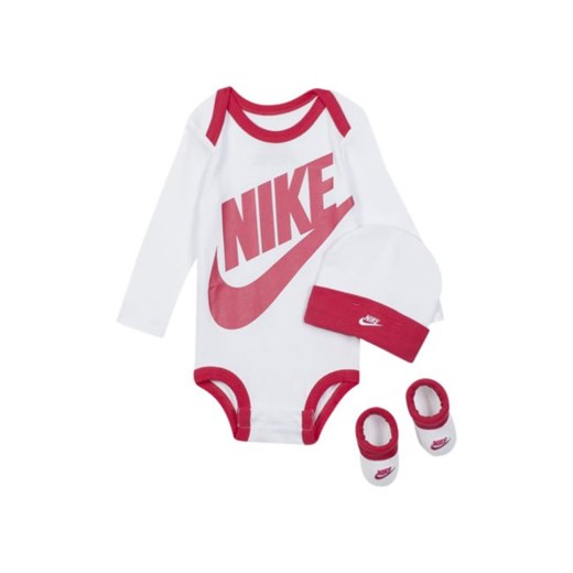 Trzyczęściowy zestaw dla niemowląt (0–6 M) Nike - Różowy Nike 6-12M Nike poland