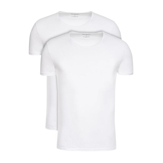 t-shirt męski emporio armani 111647 cc722 biały 2 pack ze sklepu Royal Shop w kategorii T-shirty męskie - zdjęcie 126526489