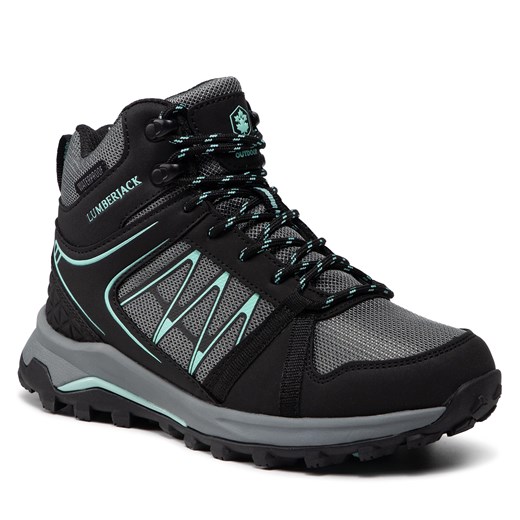 Buty trekkingowe damskie Lumberjack sportowe sznurowane płaskie