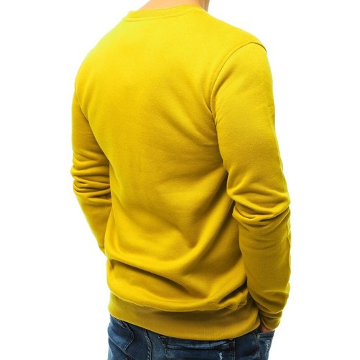 Bluza męska gładka żółta Dstreet BX4638 Dstreet M DSTREET