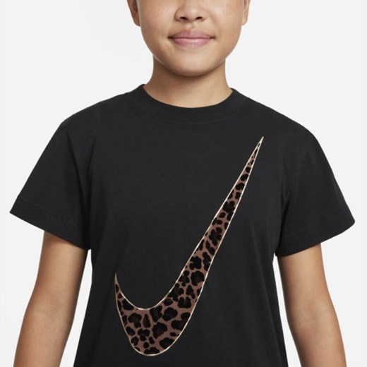 T-shirt dla dużych dzieci (dziewcząt) Nike Sportswear - Czerń Nike S Nike poland