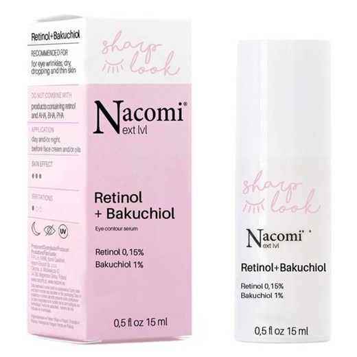 Nacomi Next Level Sharp Look Retinol + Bakuchiol Przeciwzmarszczkowe serum pod Nacomi uniwersalny eKobieca.pl