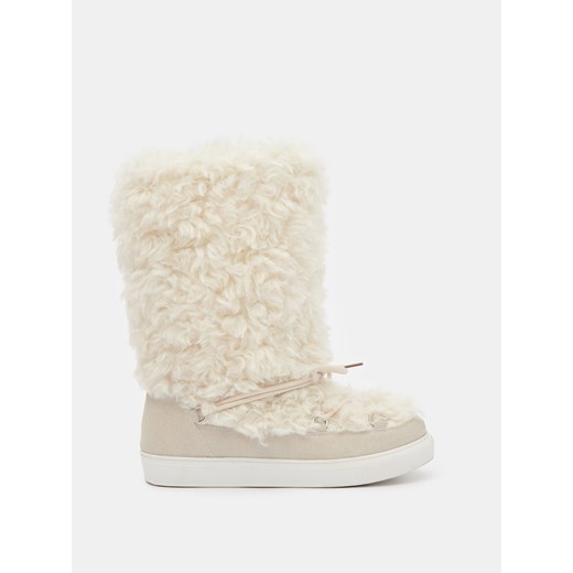 Śniegowce damskie Mohito casual płaskie bez zapięcia 