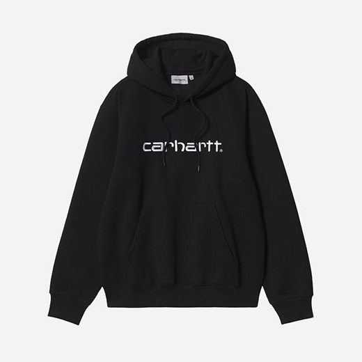 Bluza męska Carhartt WIP Hooded Carhartt Sweat I030230 BLACK/WHITE M sneakerstudio.pl