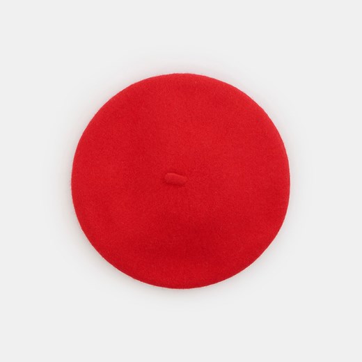 Mohito - Wełniany beret - Czerwony Mohito ONE SIZE wyprzedaż Mohito