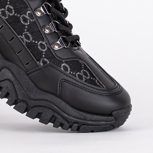 Sneakersy damskie czarne Firis- Obuwie Royalfashion.pl 38 royalfashion.pl