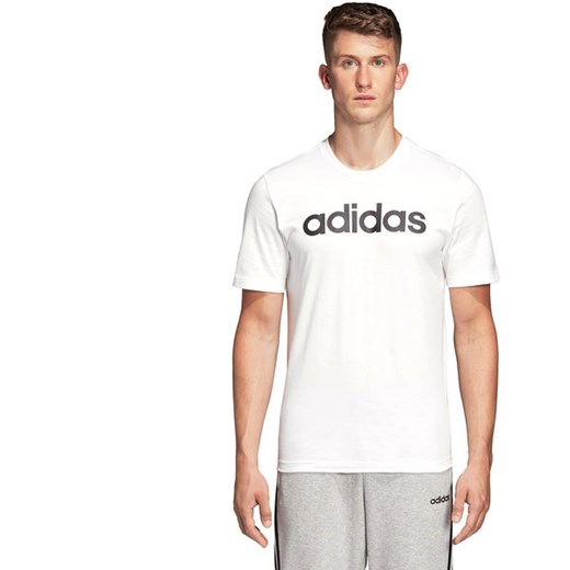Koszulka męska Essentials Linear Logo Adidas L promocja SPORT-SHOP.pl