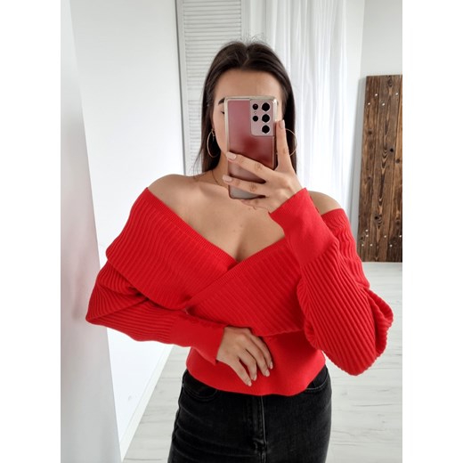 Sweter kopertowy CLOE czerwony L/XL Ottanta S/M Ottanta