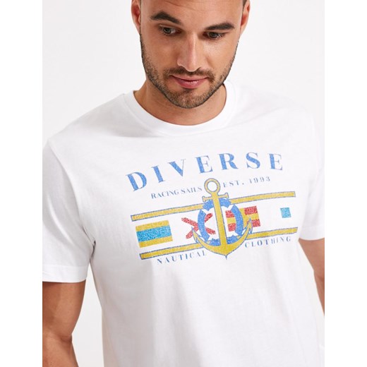 Koszulka NAVE A Biały S Diverse M Diverse promocyjna cena
