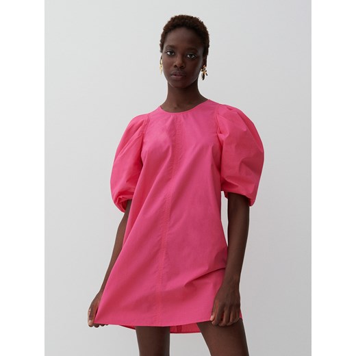 Reserved - Bawełniana sukienka mini - Różowy Reserved S wyprzedaż Reserved