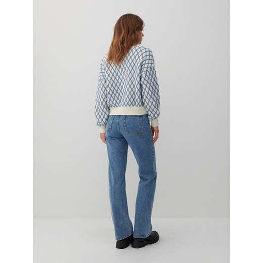 Reserved - Jeansy Straight - Niebieski Reserved 38 Reserved