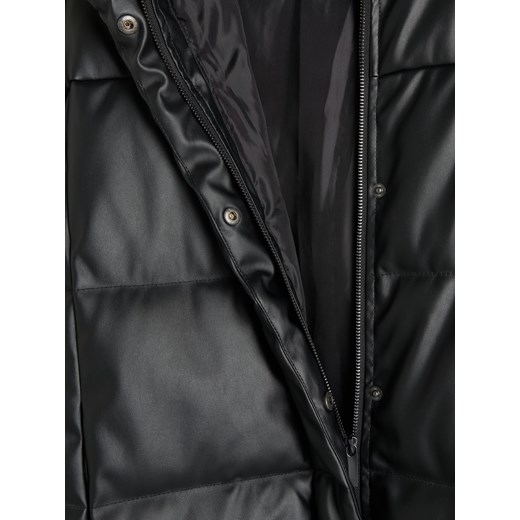 Reserved - Pikowany płaszcz - Czarny Reserved M Reserved