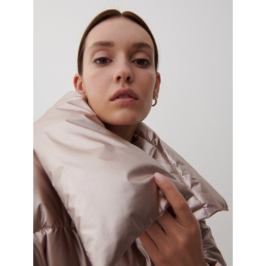 Reserved - Kurtka o połyskującym wykończeniu - Beżowy Reserved 34 Reserved