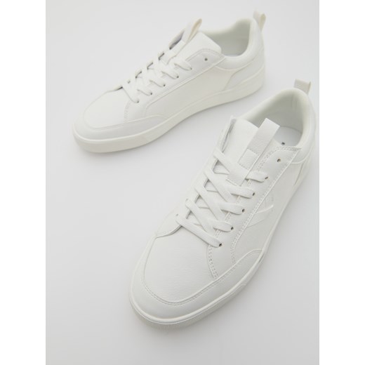 Reserved - Białe sneakersy - Biały Reserved 43 wyprzedaż Reserved