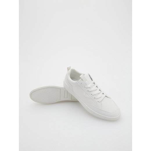 Reserved - Białe sneakersy - Biały Reserved 43 promocja Reserved