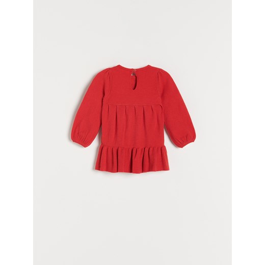 Reserved - Dzianinowa sukienka - Czerwony Reserved 80 Reserved