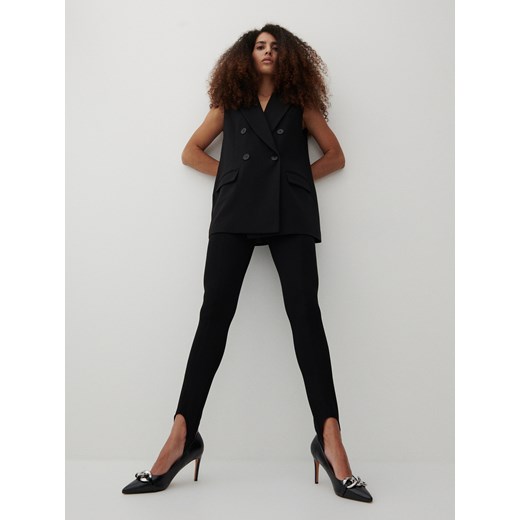 Reserved - Czółenka z ozdobnym łańcuchem - Czarny Reserved 40 Reserved