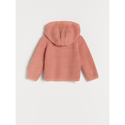 Reserved - Bawełniany sweter z kapturem - Pomarańczowy Reserved 104 Reserved