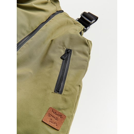 Reserved - Ocieplane spodnie z szelkami - Khaki Reserved 104 Reserved
