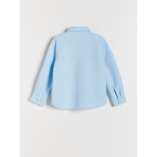 Reserved - Dzianinowa koszula - Niebieski Reserved 152 wyprzedaż Reserved
