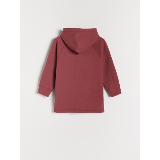 Reserved - Dresowa bluza z haftem - Bordowy Reserved 152 Reserved