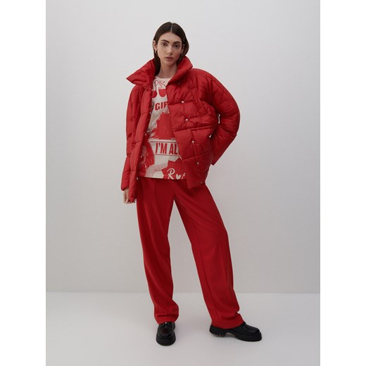 Reserved - Kurtka z wypełnieniem z recyklingu - Czerwony Reserved S Reserved