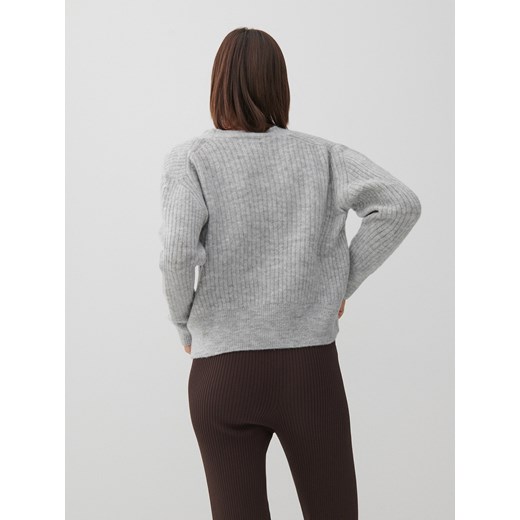Reserved - Dzianinowy sweter - Jasny szary Reserved M wyprzedaż Reserved