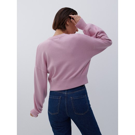 Reserved - Sweter z wiskozą - Różowy Reserved L wyprzedaż Reserved