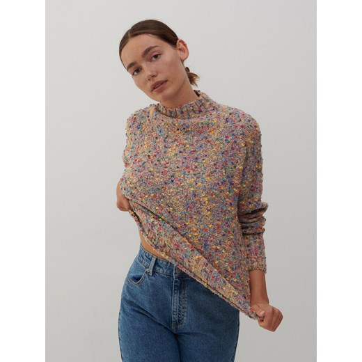 Reserved - Dzianinowy sweter - Wielobarwny Reserved S Reserved