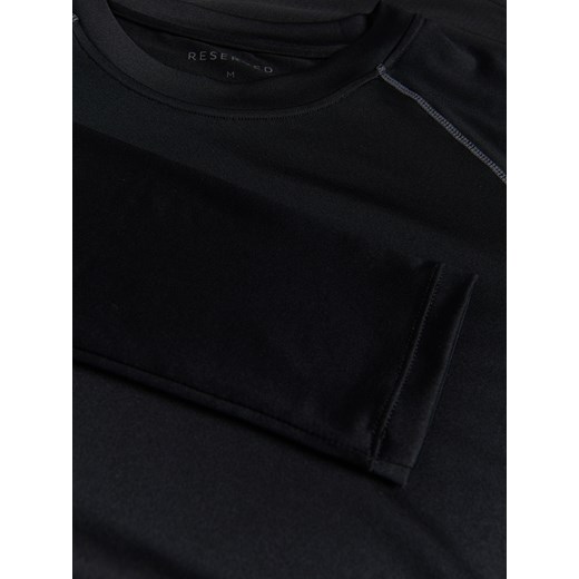 Reserved - ACTIVEWEAR Bluzka sportowa z długim rękawem - Czarny Reserved S Reserved
