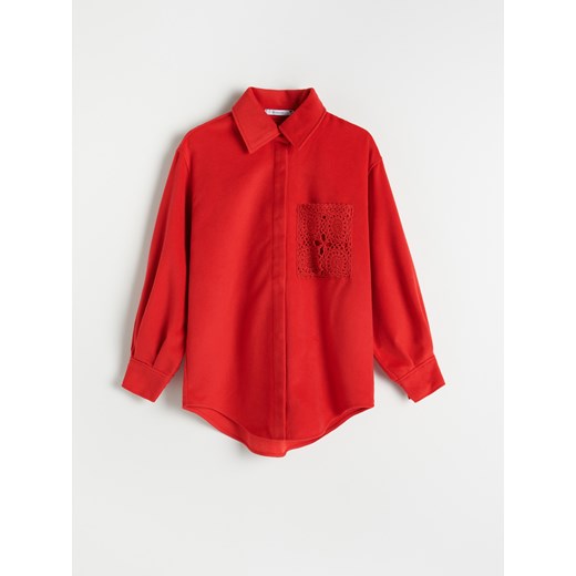 Reserved - Koszula oversize - Czerwony Reserved M Reserved