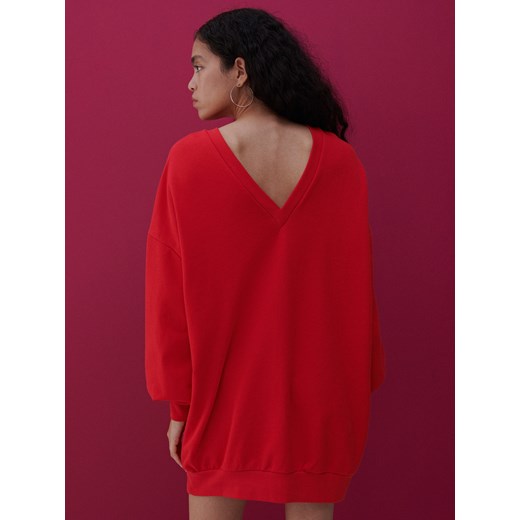Reserved - Dzianinowa sukienka - Czerwony Reserved S Reserved