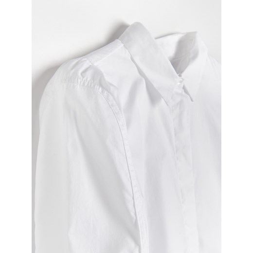 Reserved - Koszula z bawełny organicznej - Biały Reserved S Reserved