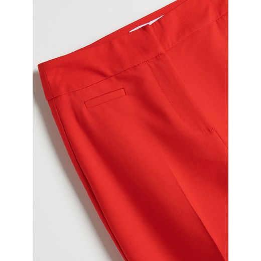 Reserved - Spodnie z kantem - Czerwony Reserved XS Reserved
