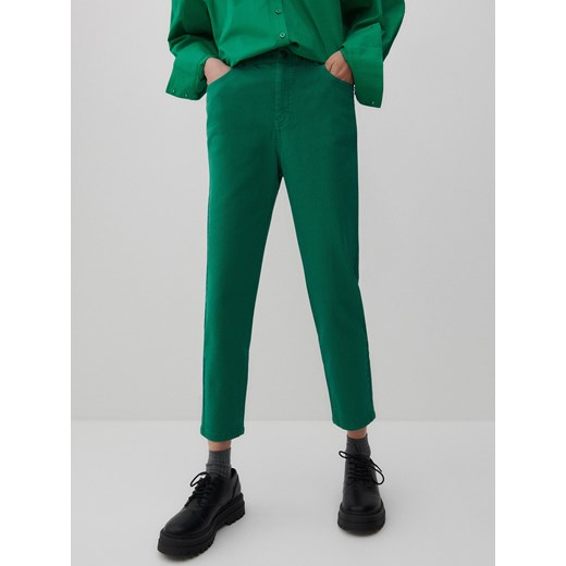Reserved - Bawełniane spodnie - Zielony Reserved 34 Reserved
