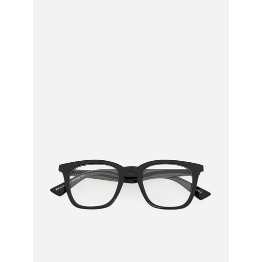 Reserved - Czarne okulary zerówki - Czarny Reserved ONE SIZE Reserved