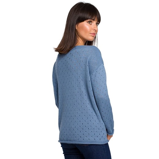Sweter w kolorze niebieskim onesize wyprzedaż Limango Polska