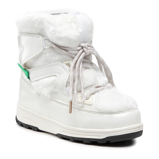 Buty UNITED COLORS OF BENETTON - Visor Fur BTK128516 White 1010 United Colors Of Benetton 31 eobuwie.pl