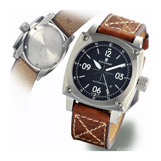 AVIATION CLASSIC steinhart-zegarki brazowy elegancki