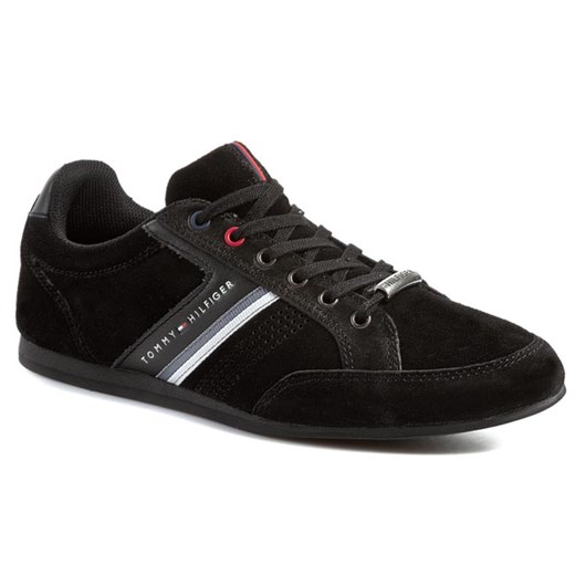 Sneakersy TOMMY HILFIGER - Ross 3B FM56817916 Black  990 eobuwie-pl czarny jednoplaczaste