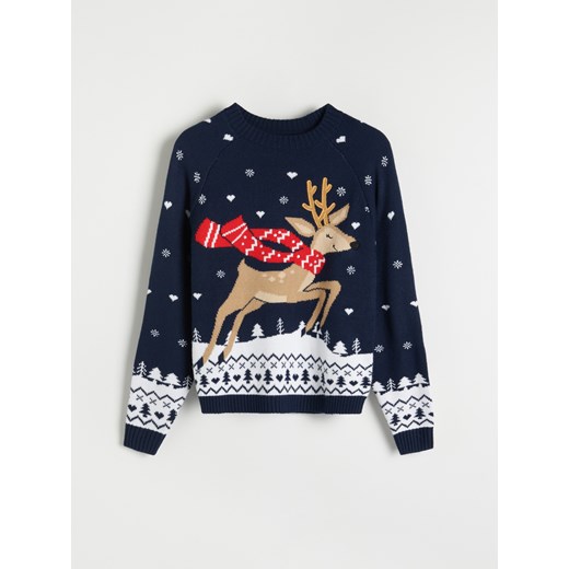 Sweter damski Reserved z okrągłym dekoltem