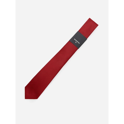 Reserved - Krawat z drobnym wzorem - Czerwony Reserved ONE SIZE okazja Reserved