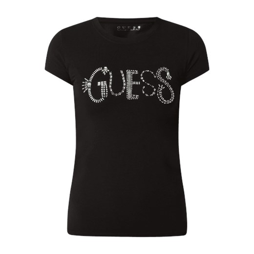 Bluzka damska Guess na wiosnę z krótkim rękawem bawełniana 