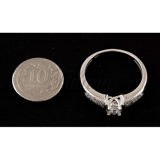 Pierścionek srebrny z cyrkoniami p0204 - 3g. Falana Falana