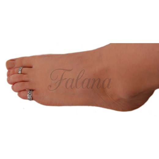 Pierścionek srebrny na palec u stopy ps015 - 1,6g. Falana Falana