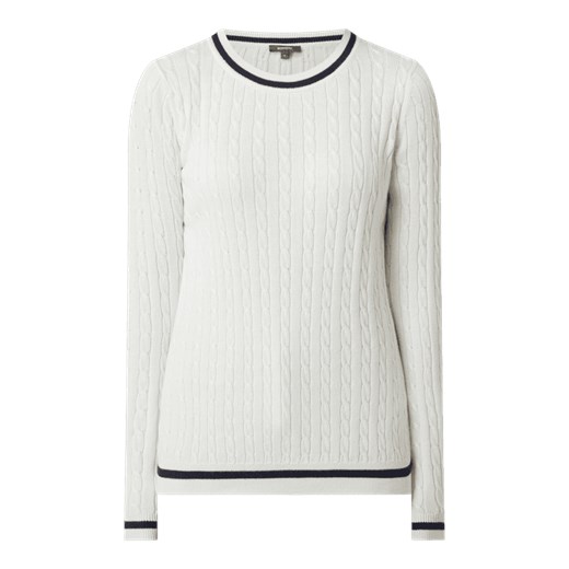 Sweter ze ściegiem warkoczowym Montego S Peek&Cloppenburg 