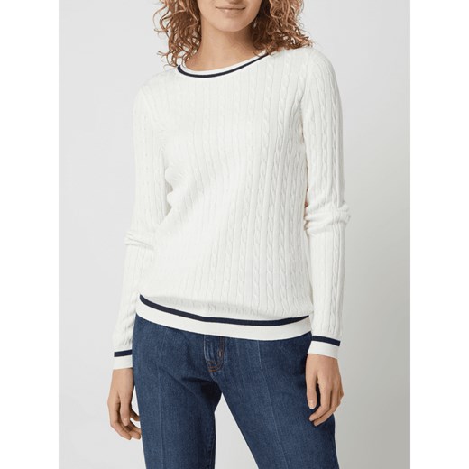 Sweter ze ściegiem warkoczowym Montego XL Peek&Cloppenburg 