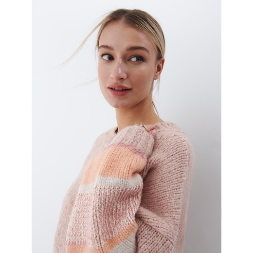 Mohito - Gruby sweter oversize - Różowy Mohito XS/S Mohito